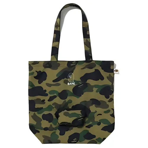 A BATHING APE Polyester Tote Bag, Shopping Bag, Shoulder Bag Regular Unisex Camouflage