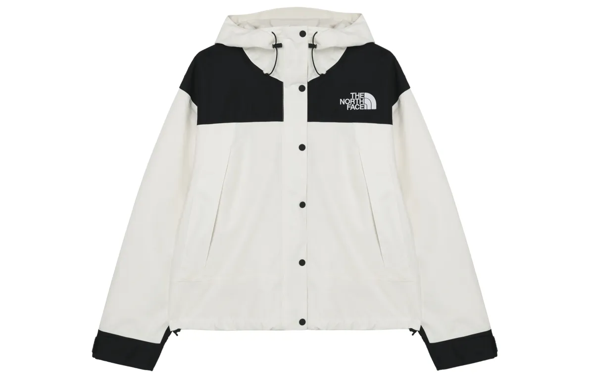 The North Face hooded buttoned raincoat