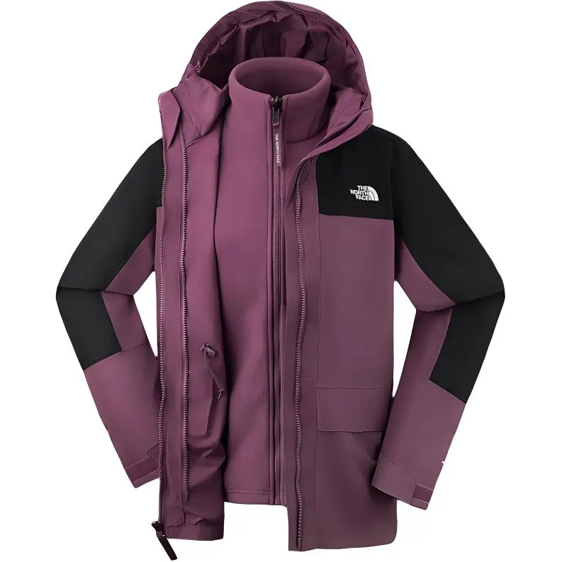 THE NORTH FACE Urban Exploration Waterproof And Windproof To Keep Warm Windbreaker Jacket Women's Night Dusty Purple