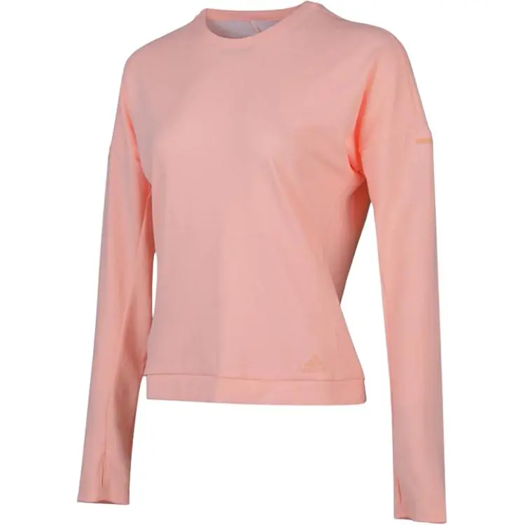 Adidas Sweatshirts Women's Pink Crew Neck Moderate Nipped-in Waist