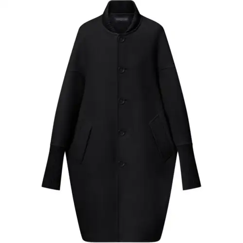 Lv Slouchy Long Bomber Coat