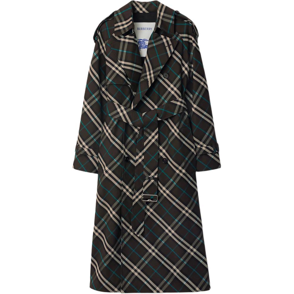 Женский плащ Burberry (коричневый)