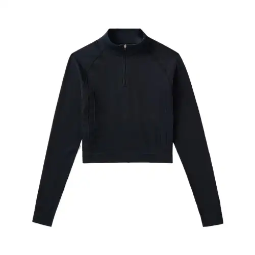 FILA Sweatshirts Women's Black Stand Collar Moderate