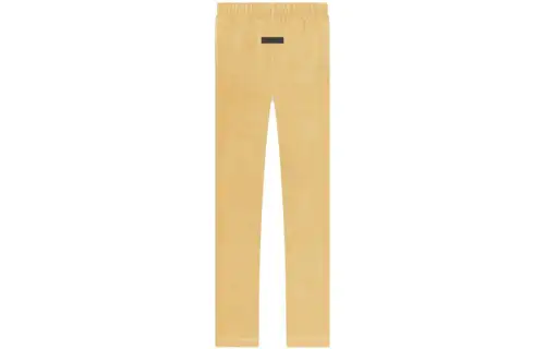 Fear Of God Essentials Drop2 SS23 Casual Pants Women's Light Yellow Moderate Straight Fit Pants