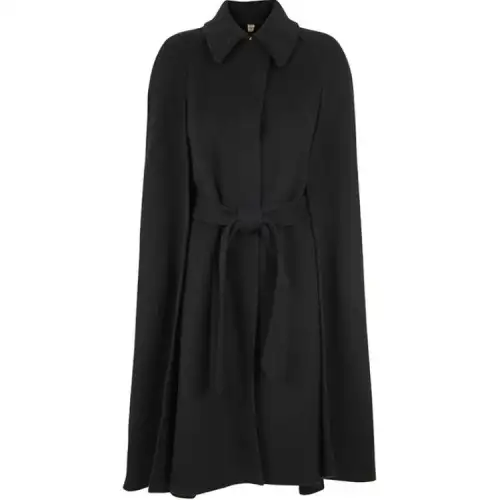 Burberry Coats Women's Black Lapel Moderate