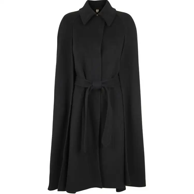 Burberry Coats Women's Black Lapel Moderate