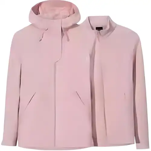 Anta Champion Outdoor Collection, Solid Color Zippers Hooded Comfortable Three in One Fleece Breathable
