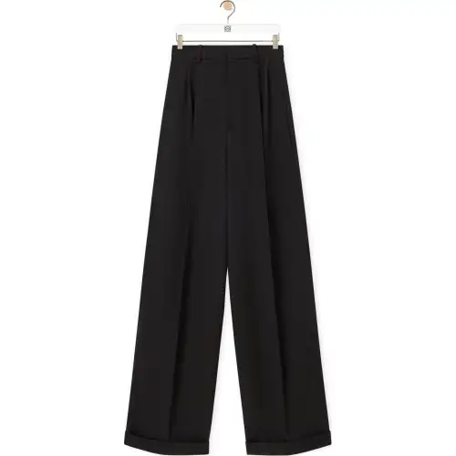 LOEWE FW24 Casual Pants Women's Black