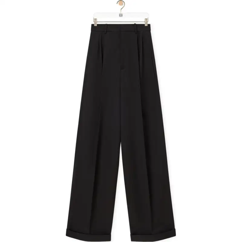 LOEWE FW24 Casual Pants Women's Black