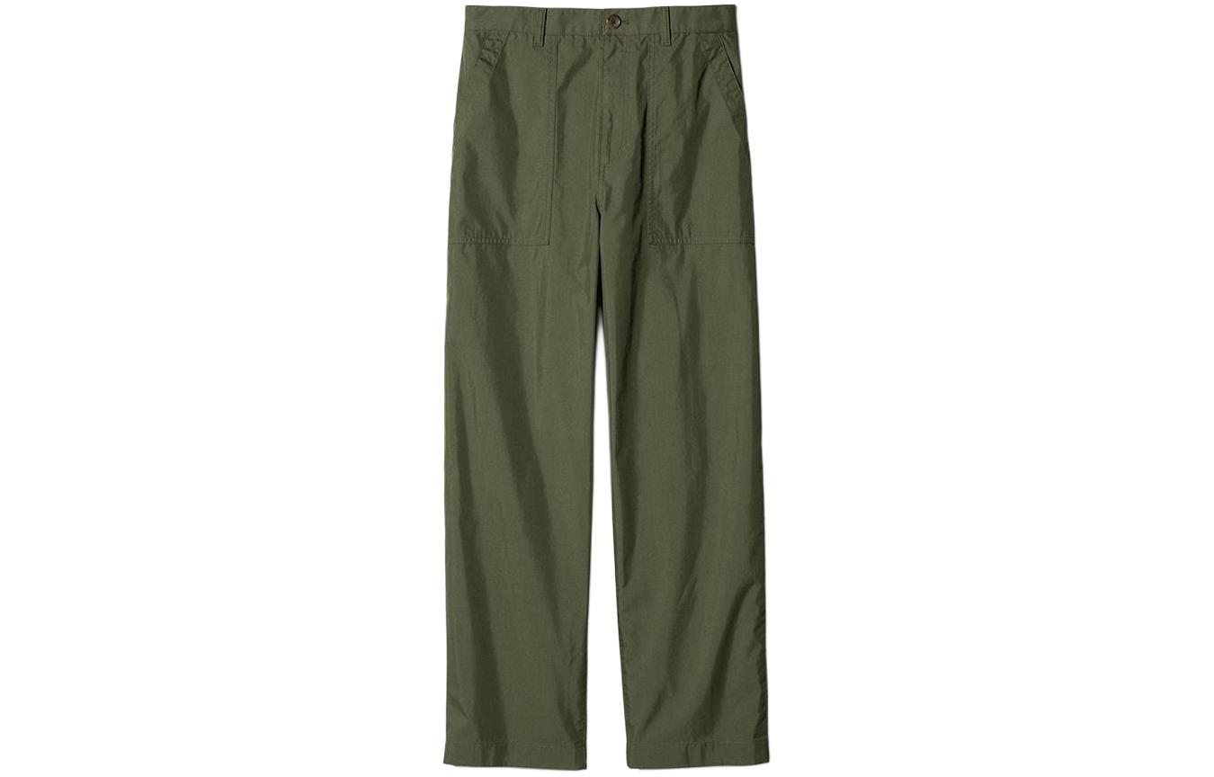 Женские штаны UNIQLO x INES DE LA FRESSANGE (оливковые)