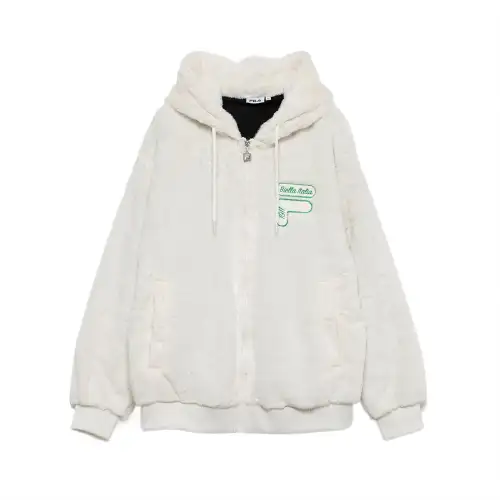 FILA Velvet feel Coat Women's Gray White