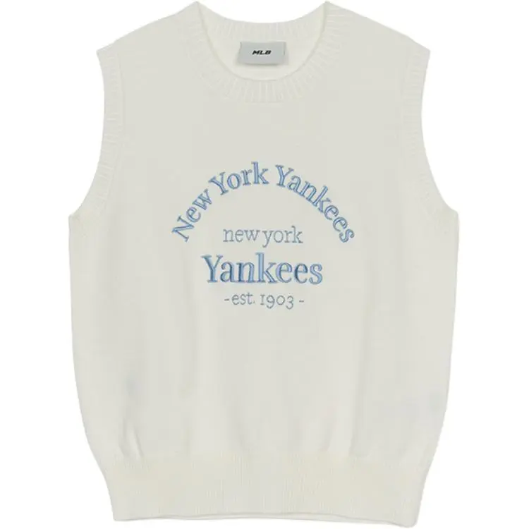 MLB Preppy Style Collection New York Yankees Vest Women's Ivory