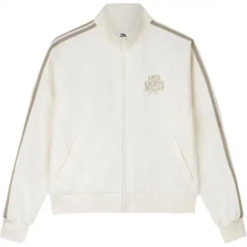 Anta Lifestyle Collection Sports Lifestyle Collection Baseball Jacket Women's Euryale Stone White