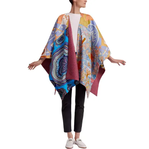 HERMES Cloaks Women's Red Moderate