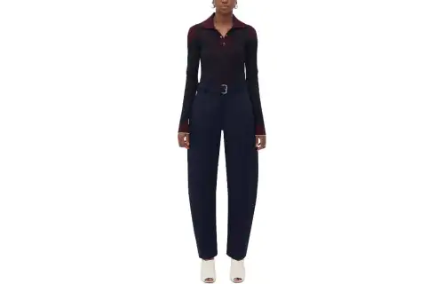 Bottega Veneta Casual Pants Women's Blue