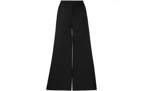 Karl Lagerfeld Logo Plaque Wide Leg Trousers