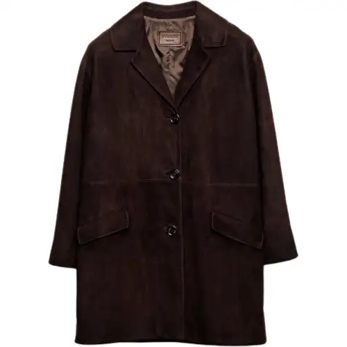 Prada suede coat