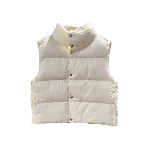 Converse Vests Women's White Stand Collar Moderate Other