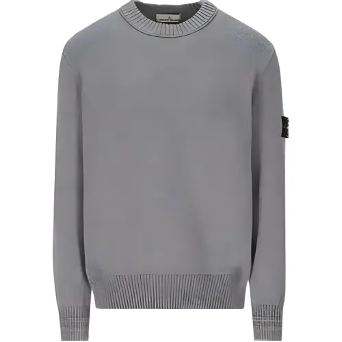 STONE ISLAND Logo Patch Crewneck Jumper