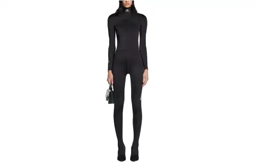Balenciaga Casual Pants Slim Fit Women's Black