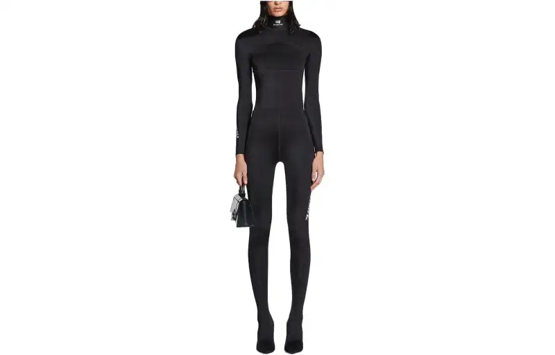 Balenciaga Casual Pants Slim Fit Women's Black
