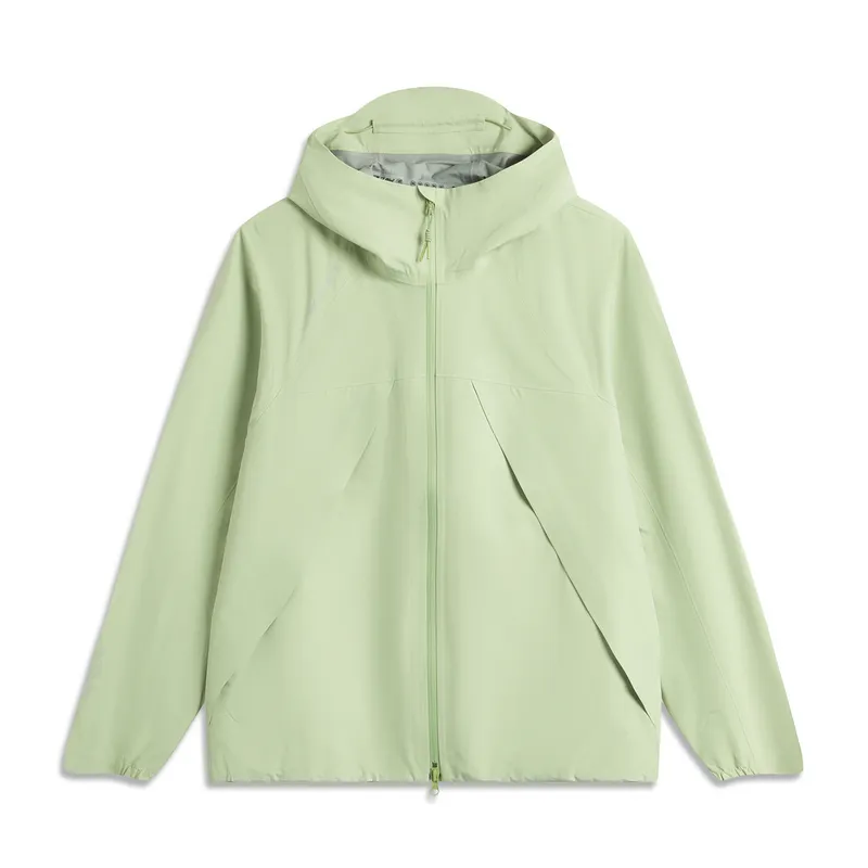 Li Ning Windproof, Breathable, And Rainproof Windbreaker Jacket Women's Sage Green