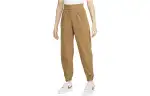 Nike logo-embroidered pleated high-waisted trousers