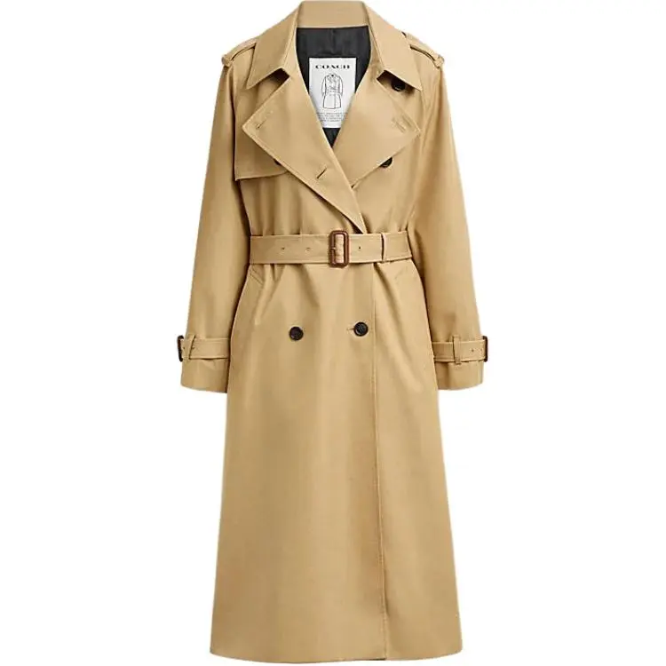 COACH SS24 Trench Coat Women's Khaki