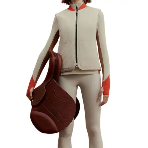 HERMES Trotting Vest Women's Beige