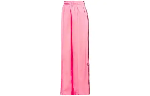 Adidas Originals Casual Pants Women's Pink Moderate Slim Fit Pants