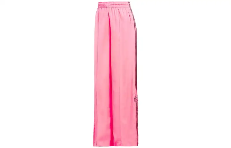 Adidas Originals Casual Pants Women's Pink Moderate Slim Fit Pants