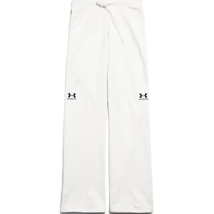 Balenciaga x Under Armour Flared Sweatpants In White/Black Casual Pants Women's White