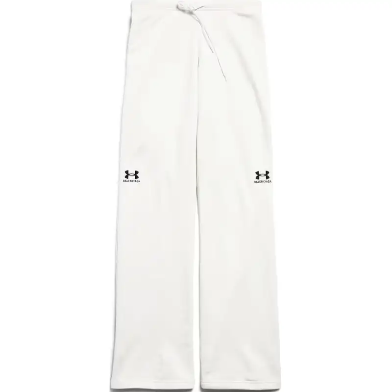 Balenciaga x Under Armour Flared Sweatpants In White/Black Casual Pants Women's White