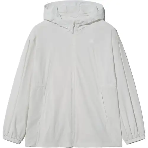 FILA Trench Coats Women's White Hooded Thin