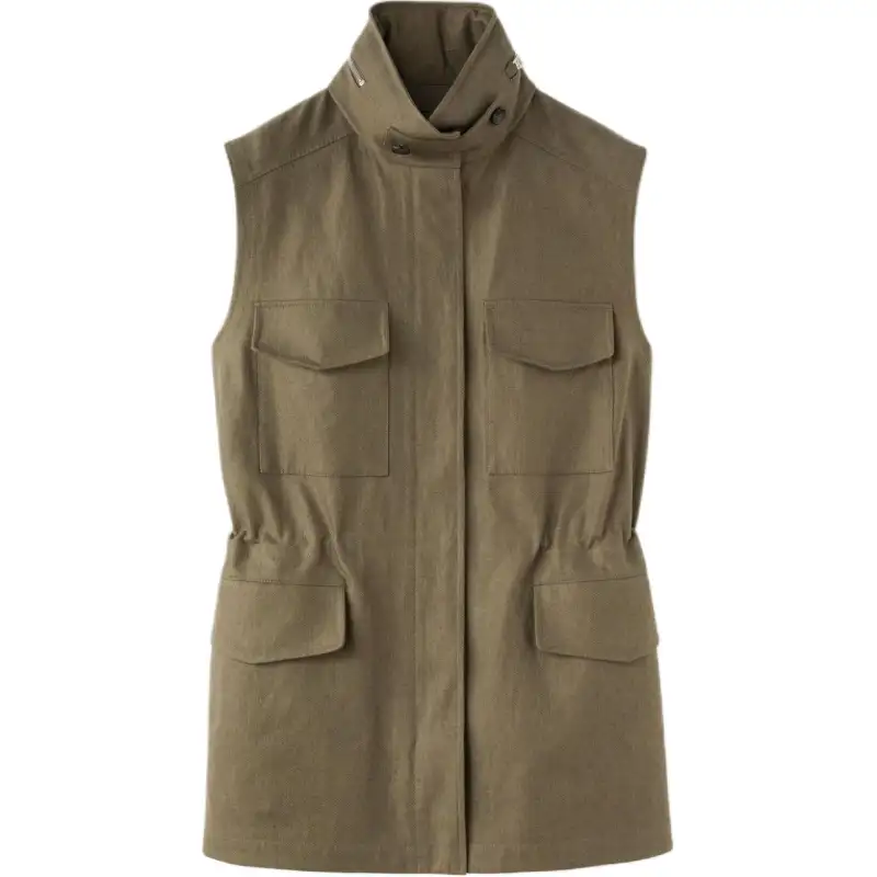 Loro Piana SS24 Vest Women's Tundra Green