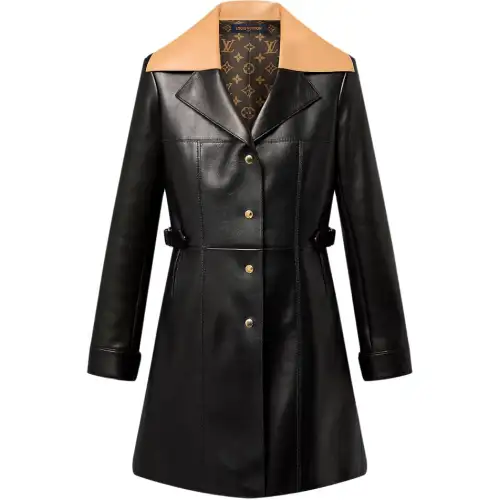 LOUIS VUITTON Coat Women's Black