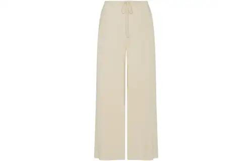 THE ROW Casual Pants Women's Milk Tea Beige Moderate Straight Fit Pants