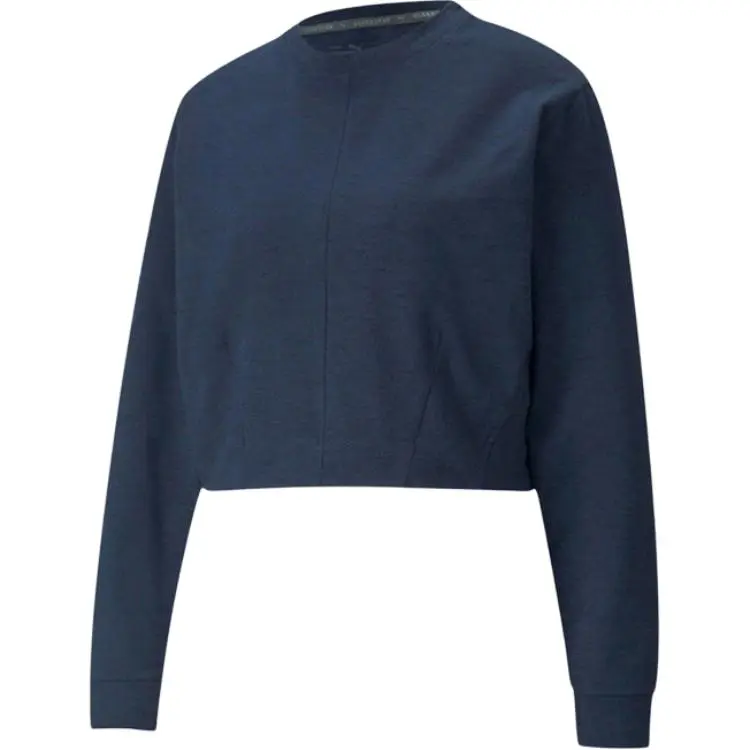 PUMA Sweatshirts Women's Blue Crew Neck Moderate