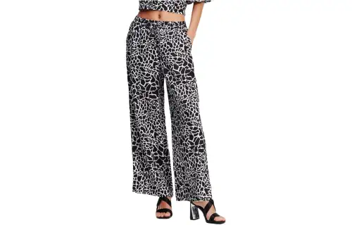 Karl Lagerfeld Giraffe print Wide leg Trousers