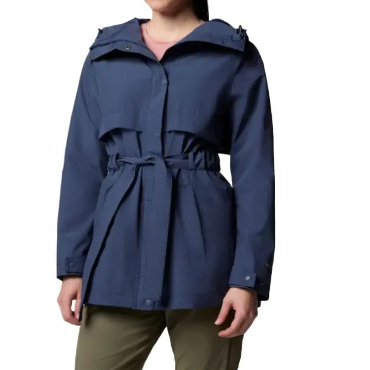 Columbia Long Valley Trench Coat Women's Blue