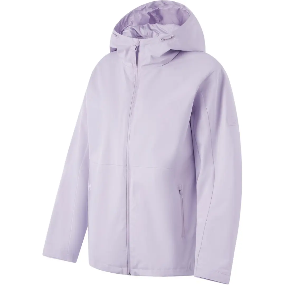 Li Ning Fitness Series Windbreaker Jackets Women's Sea Salt Purple Hooded Moderate