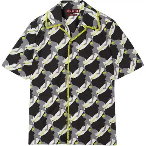 GUCCI Printed Technical Poplin Swim Short