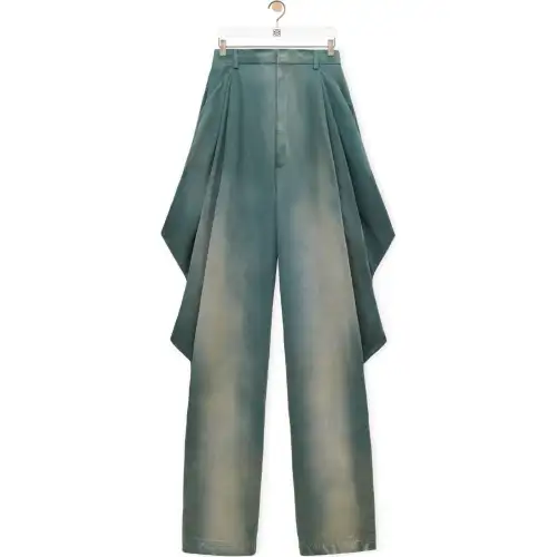 LOEWE FW24 Casual Pants Women's Slate Blue