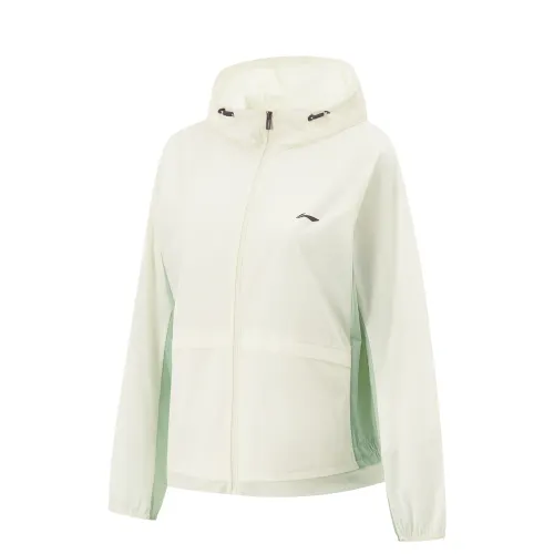 Li Ning Fitness Series Sun Protection Clothing Women's Ivory