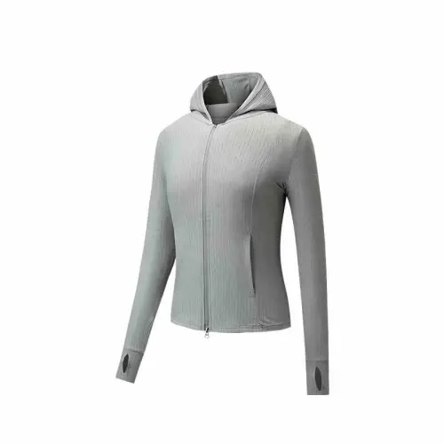 Anta Variety Training Collection Breathable Sun Protection Clothing Women's Star Diamond Gray