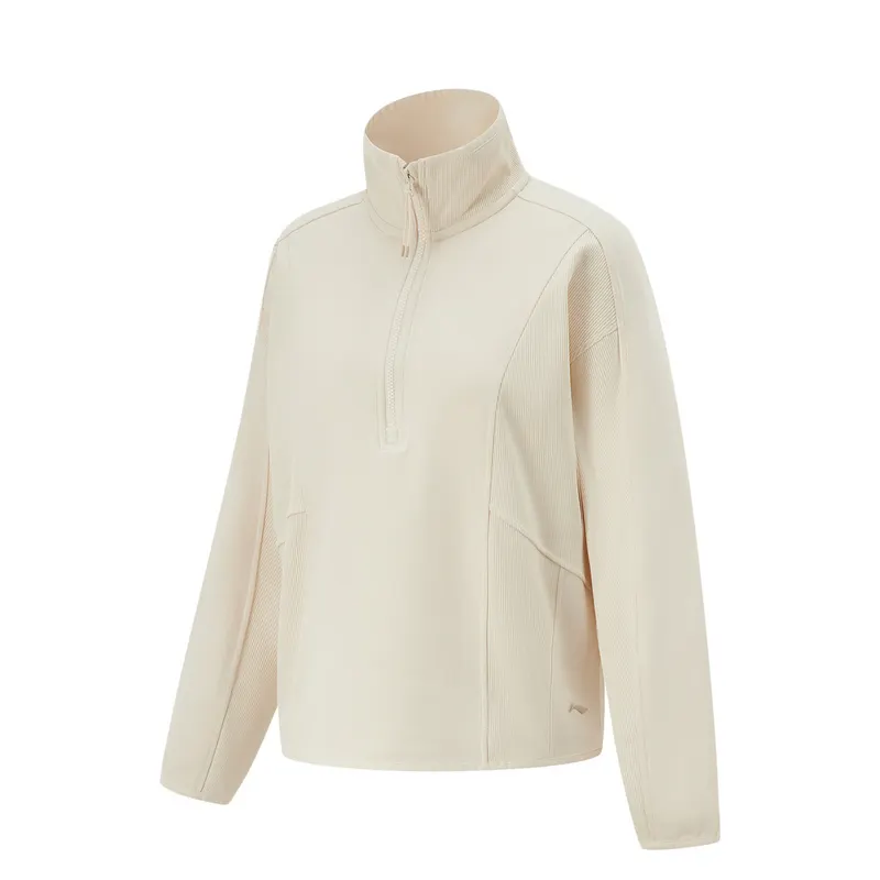 Li Ning Fitness Series Sweatshirt Women's Rock White Gray