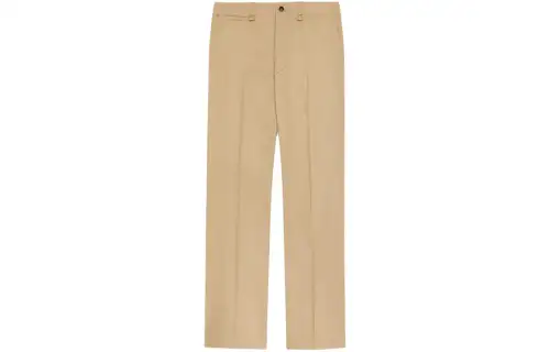 Saint Laurent straight-leg cotton trousers
