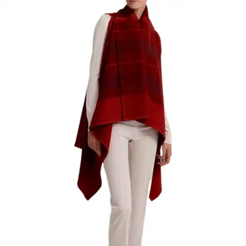 HERMES Cloaks Women's Red Moderate
