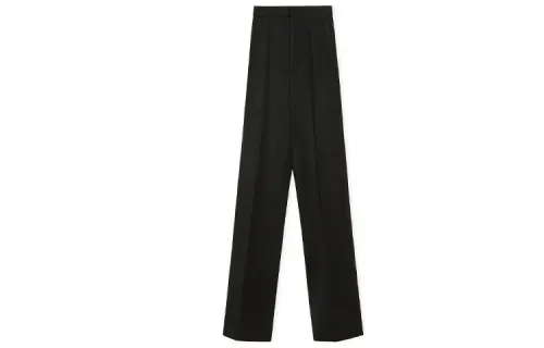 LOEWE Casual Pants Women's Black Moderate Straight Fit Pants