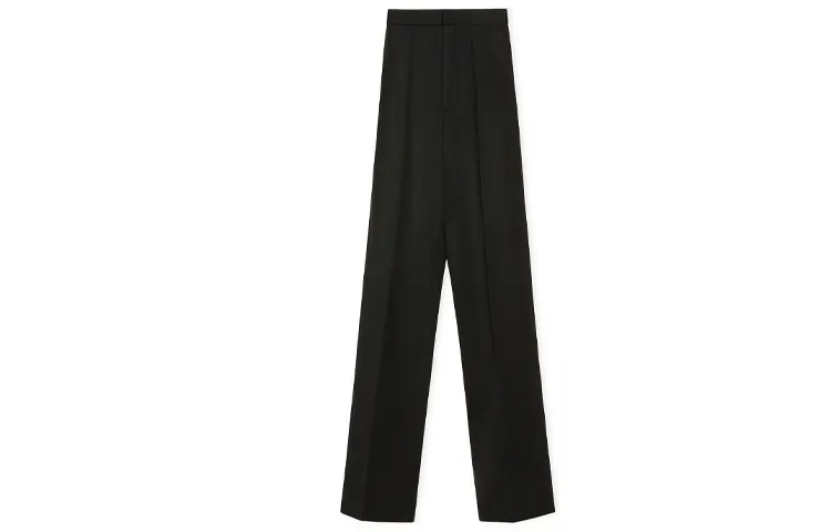 LOEWE Casual Pants Women's Black Moderate Straight Fit Pants